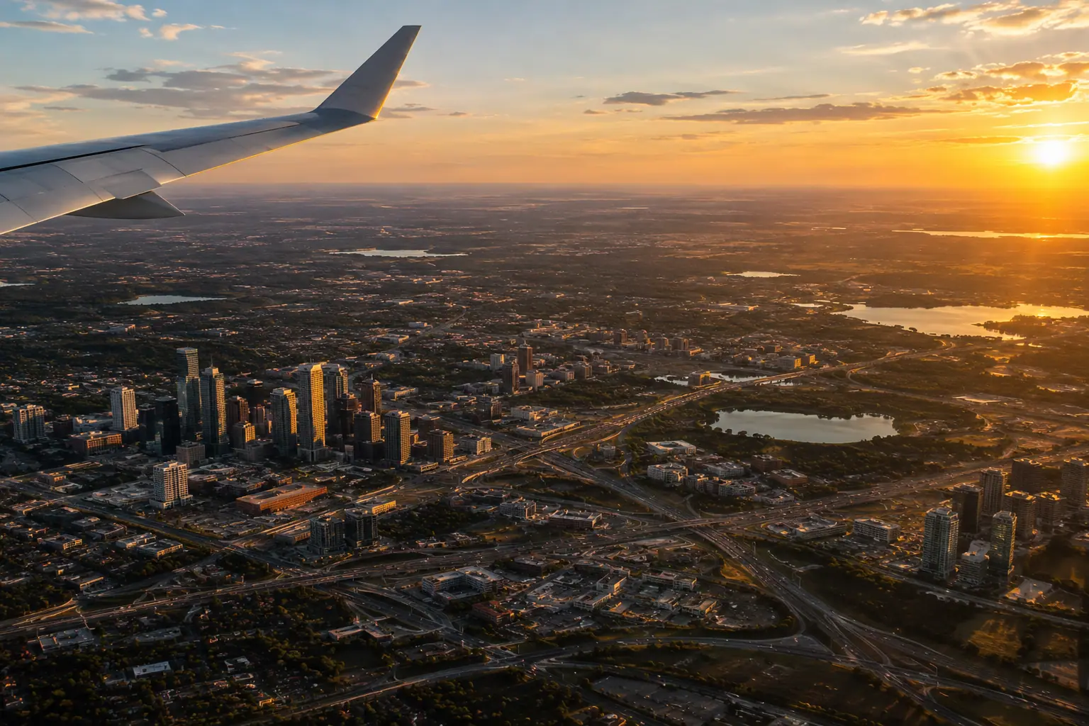 Dallas from the air